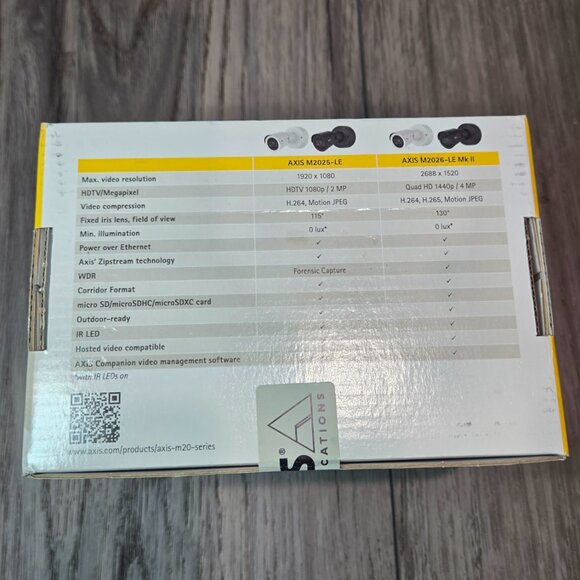Brand New Sealed AXIS M2025-LE Network Camera: Outdoor-Ready HDTV - Picture 4 of 4